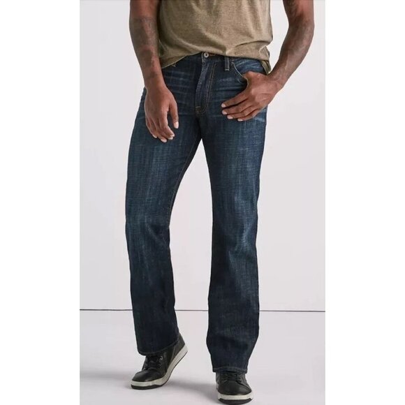 Lucky Brand 363 Vintage Straight Medium Wash Denim Jeans Size 36x30 Blue AN EXC - Picture 1 of 12